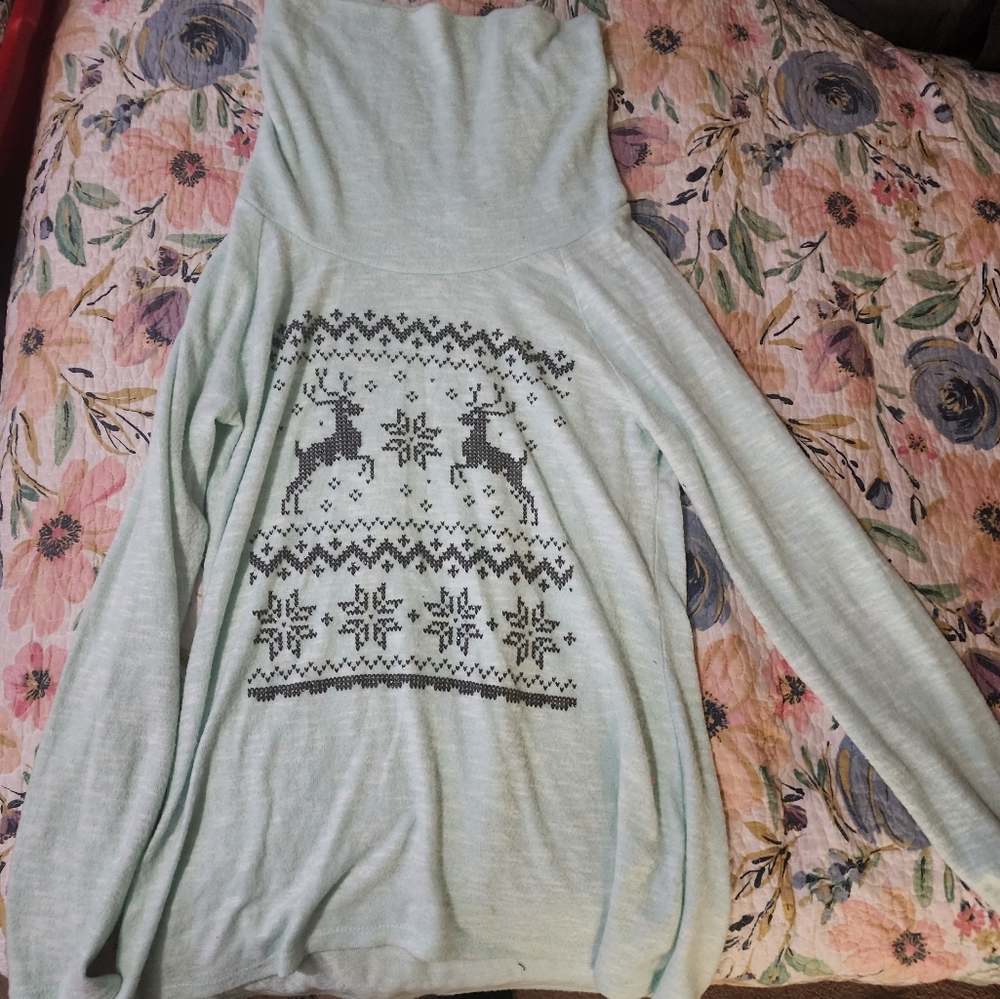 Teal Christmas Sweater